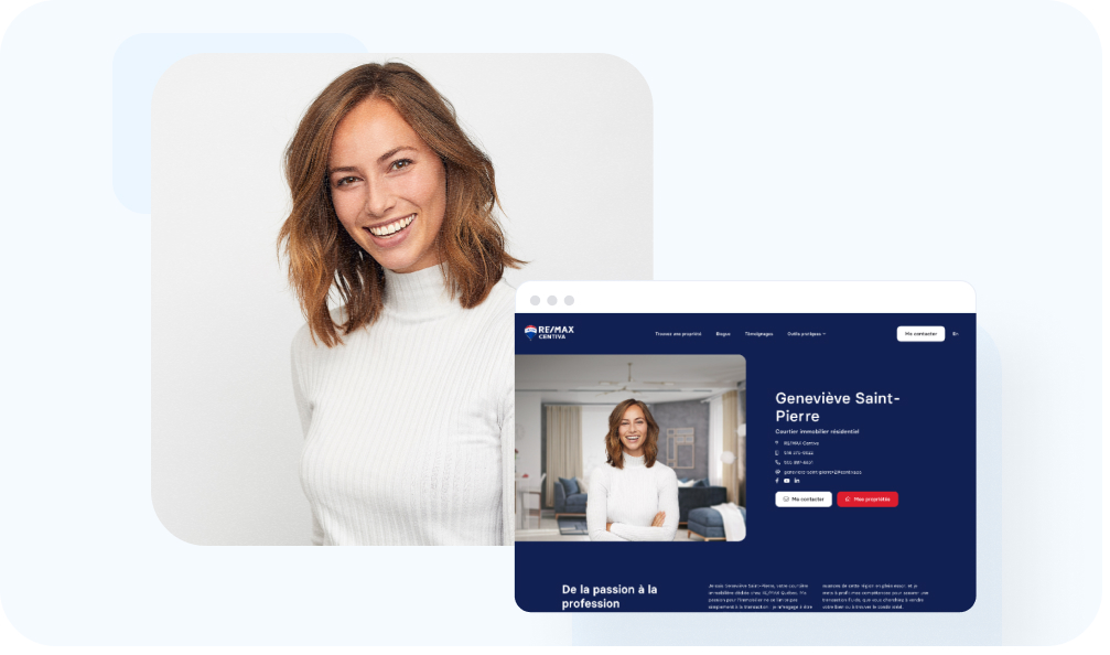 Site express pour courtier immobilier